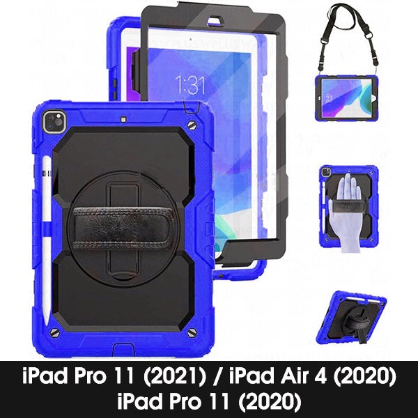 Étui Defender robuste avec sangle pour iPad Air 4/5 (4e/5e génération) / iPad Pro 11 Étui Defender robuste avec sangle pour iPad Air 4/5 (4e/5e génération) / iPad Pro 11